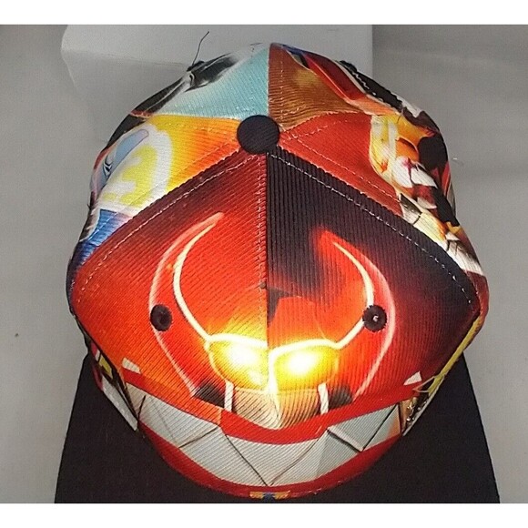 Power Rangers Megazord adjustable Hat 2018 Bioworld All Over Print - Picture 1 of 15